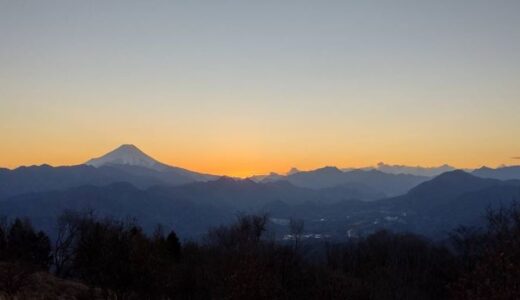 【新年】陣馬山頂の夕日