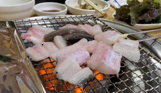 【お店】釜山チャガルチ市場で「穴子の炭火焼き」を喰らう