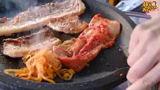 【屋台】韓国맛집オタクの 「韓豚のサムギョプサル」を食す