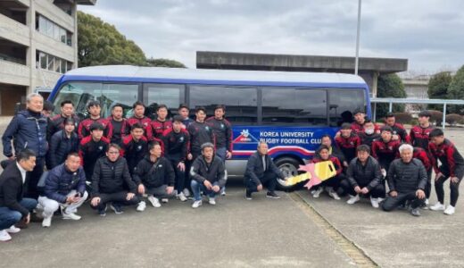 【学校だより】ラグビーチームにバスが寄贈されるー朝鮮大学校