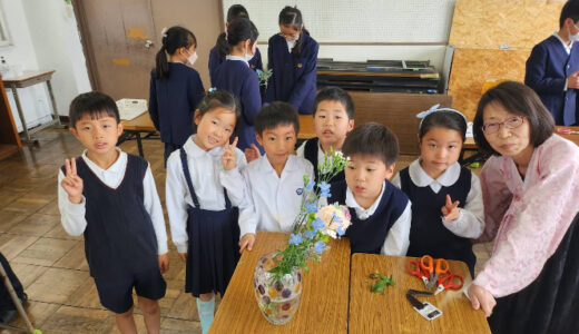 【学校だより】今日も綺麗な花をありがとうー川崎初中