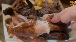 【お店】韓国맛집オタクの超おすすめ！薪で作る「鶏の丸焼き」動画