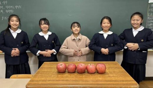 【学校だより】お米・お芋・りんご美味しく食べますー千葉初中