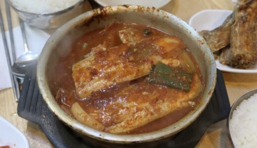 【お店】ソウル中央食堂の「太刀魚の煮つけ＆焼魚定食」動画