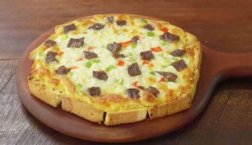 【レシピ】サンドイッチ用の食パンで作る円形ピザ