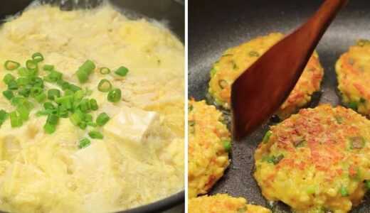【レシピ】エノキと豆腐を使った「ケランチムとチヂミ」