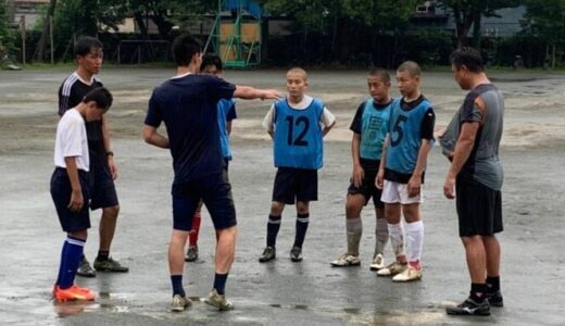 【学校だより】雨の中でのサッカー練習ー千葉初中