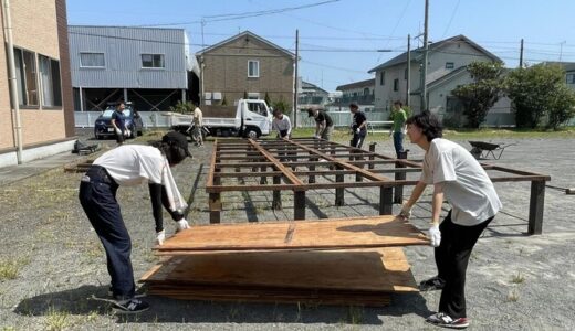 【学校だより】記念祝祭の舞台設置ー静岡初中