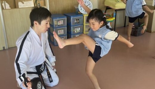 【学校だより】幼稚園テコンドー教室ー川崎初級